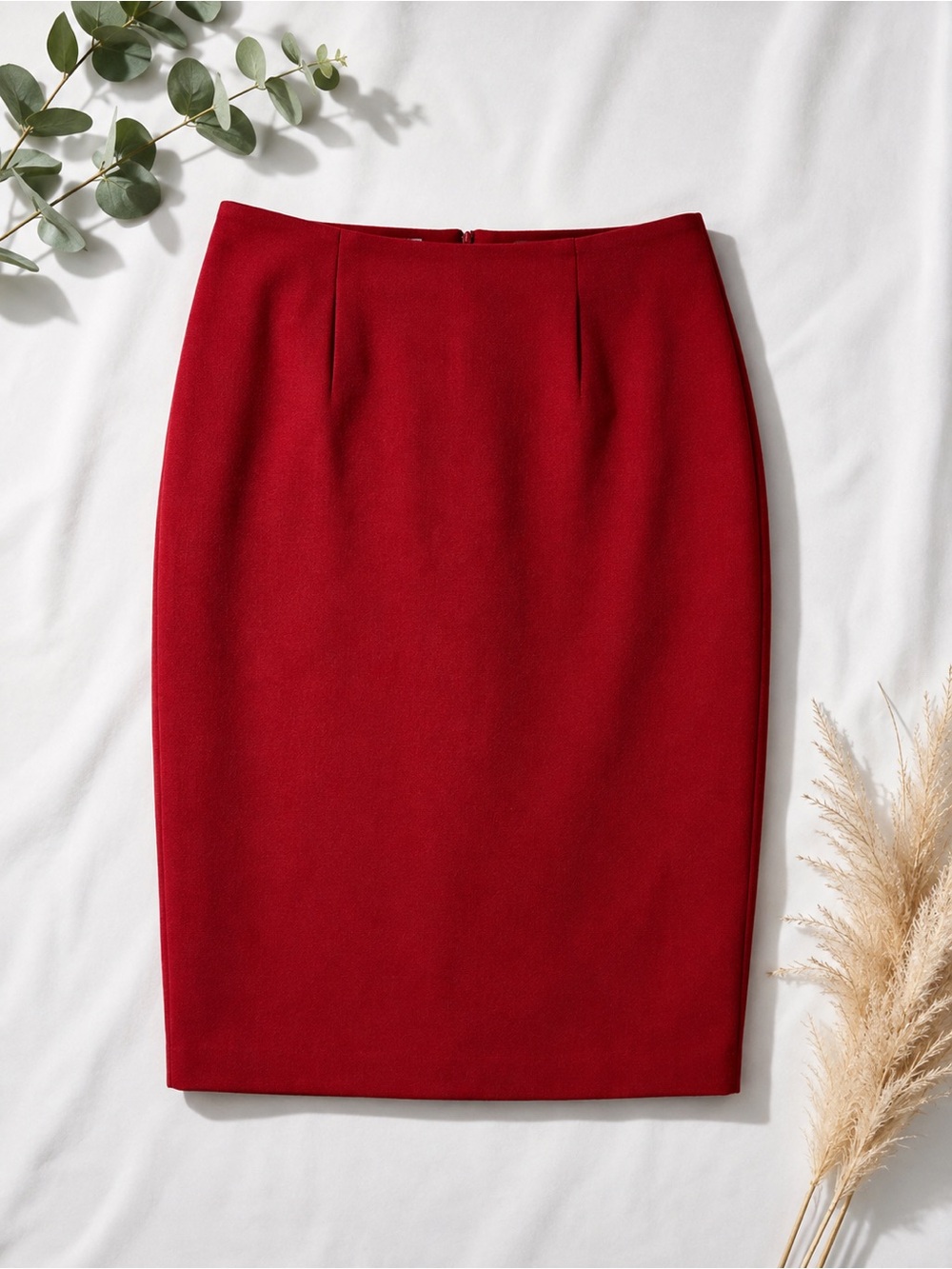 D.I.O. Petite Red Pencil Skirt Women’s Size 8 Australian Made Midi Career